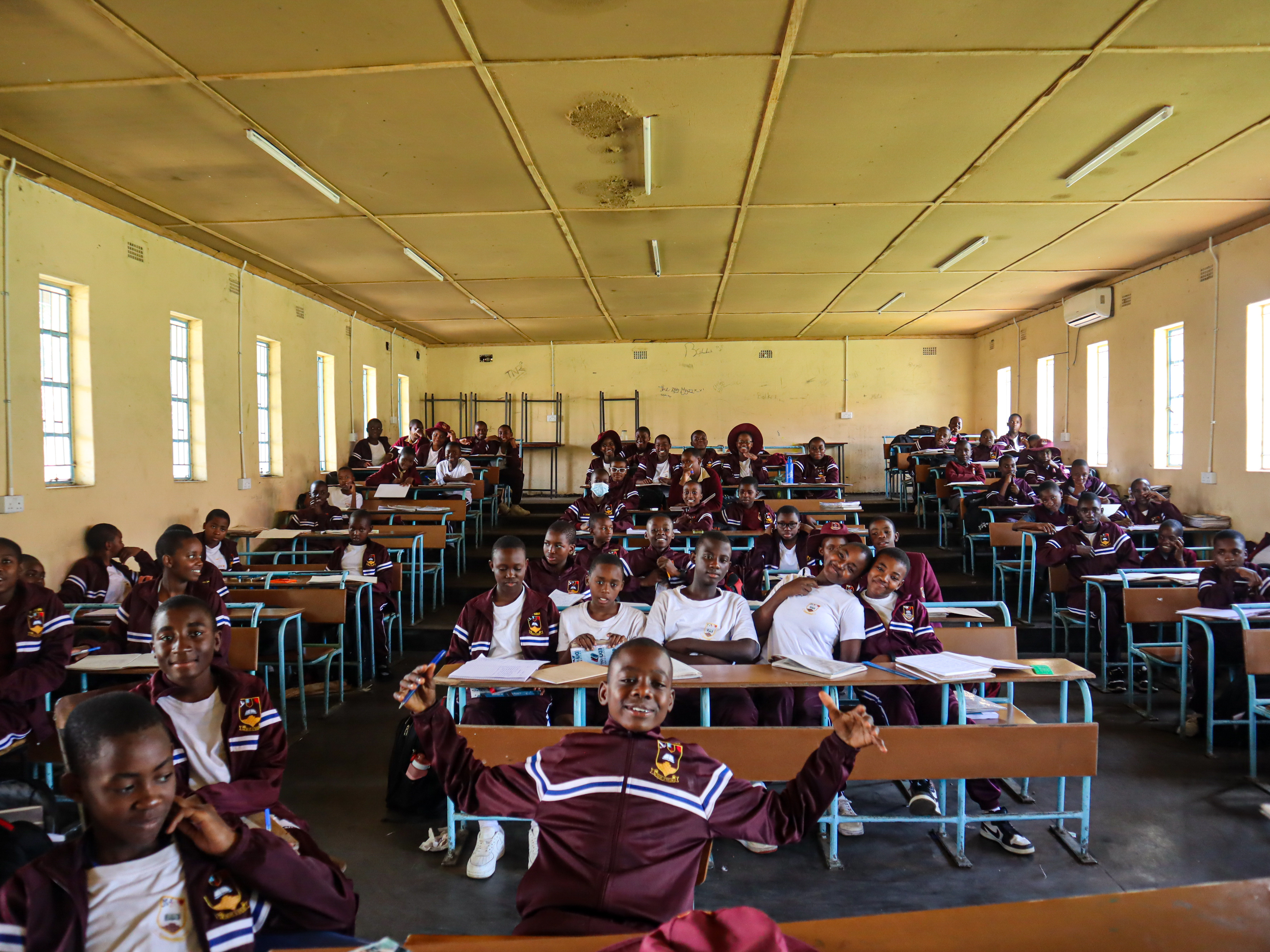 A classroom lesson in session
