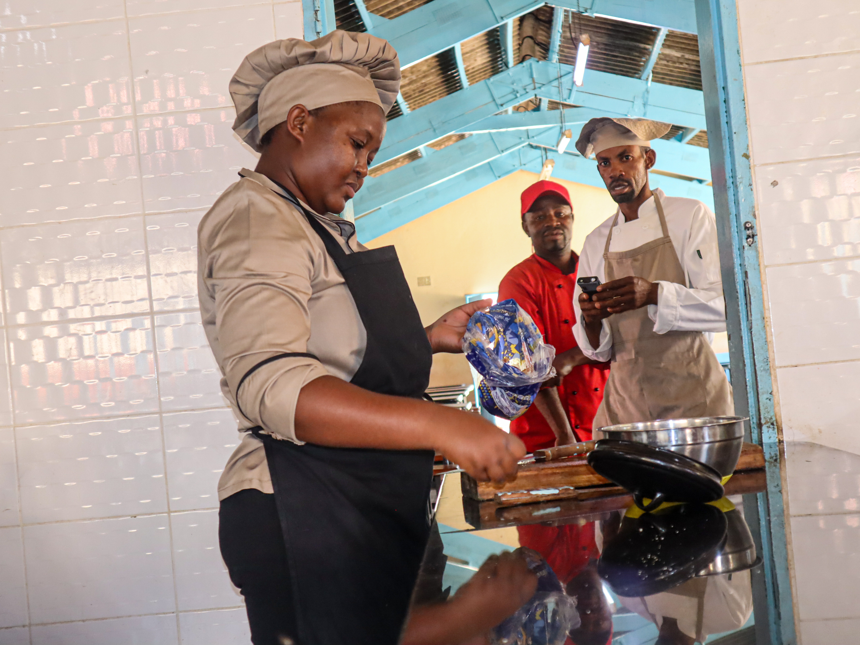 School kitchen and boarding facilities